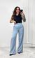 Calça Wide Leg Cinto Maki - Azul