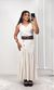 Conjunto Saia Botões e Blusa Cavada - Off