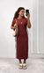 Vestido Malha Track - Terracota