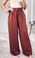 Calça Pantalona Crepe - Marrom