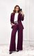 Conjunto Blusa, Calça e Blazer - Bordô