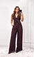 Conjunto Alfaiataria Colete Calça - Marrom/Preto