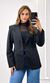 Blazer Alfaiataria Mônica - Preto