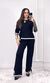 Conjunto Modal Blusa e Calça - Preto/Branco