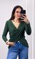 Blusa Malha Drapeada - Verde Escuro
