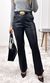 Calça Flare Resinada Geovanna - Preto