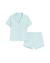 Pijama Camisa e Short - Azul Claro