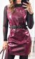 Vestido Curto Courino - Marsala Marmorizada