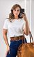 Blusa Tricô Modal Gola Trabalhada - Branco