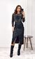 Saia Midi Courino Drapeada - Preto