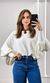 Blusa Ampla Tricô Modal Eloá - Off