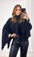 Blusa Ampla Tricô Eloá Golão - Preto