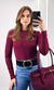 Blusa Cacharrel Manga Longa - Marsala