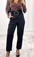 Calça Alfaiataria Skinny Cós Largo - Preto
