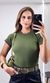 Blusa Canelada - Verde Escuro
