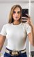 Blusa Canelada - Off
