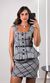Blusa Peplum Xadrez - Azul