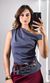 Blusa Ombro a Ombro - Cinza