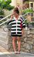 Conjunto Bicolor Crochê Camisa e Short - Off/Preto