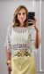 Blusa Tela Lurex - Branco
