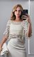 Blusa Tela Lurex - Bege