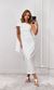 Vestido Um Ombro Maxi Laço - Branco