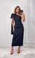 Vestido Um Ombro Maxi Laço - Preto