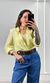 Camisa com Regata Renda - Amarelo Candy