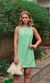 Vestido Reto Laços nas Costas - Verde Candy
