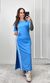 Vestido Malha Track - Azul Candy