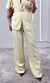 Calça Viscose Wide Leg com Elástico - Amarelo Candy