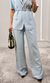Calça Viscose Wide Leg com Elástico - Azul Candy