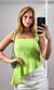 Blusa Linho Assimétrica - Verde Candy