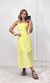 Vestido Evase Cintura Guipir - Amarelo Candy