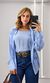 Camisa com Regata Renda - Azul