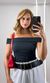 Blusa Ombro a Ombro - Preto