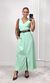 Vestido Reto Decote V Hilary - Verde Claro