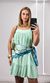 Vestido Viscolinho Reto - Verde Claro