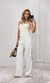 Conjunto Blusa e Calça Guipir Lateral - Branco