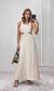 Vestido Cut Out com Crochê - Bege