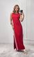 Vestido Cavado Malha Track - Vermelho