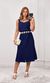 Conjunto Regata e Saia com Fenda - Azul Marinho