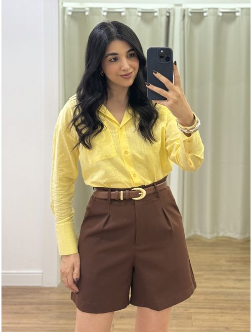 Bermuda Elena Marrom - 60672 - CB SHOES