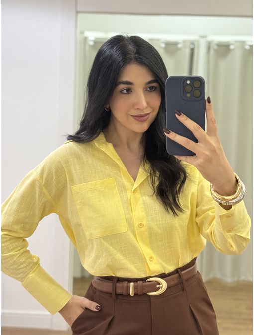 Camisa Elena Amarela - 60674 - CB SHOES