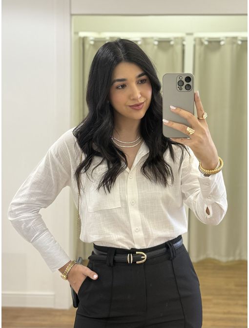 Camisa Elena Branca - 60702 - CB SHOES