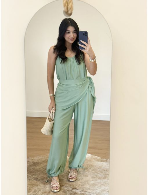 Macacão Paula Verde - 60782 - CB SHOES