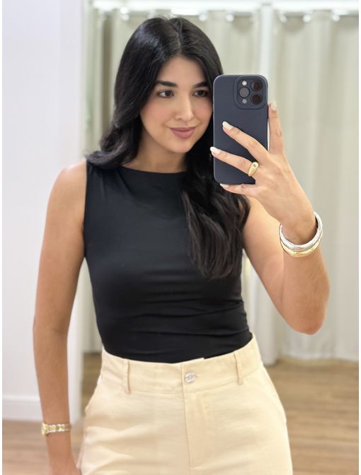 Blusa Lica Preta - 60775 - CB SHOES