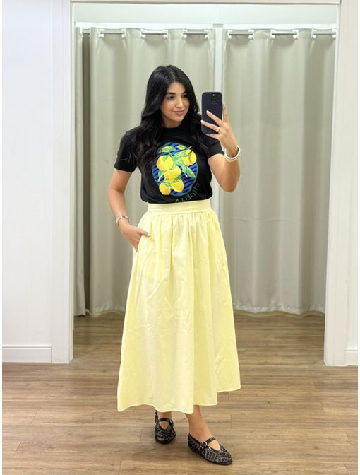 Saia Thais Amarela - 60808 - CB SHOES