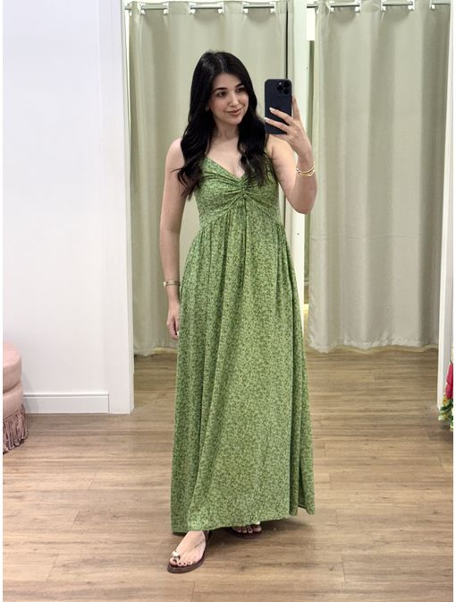 Vestido Liberty Verde - 60727 - CB SHOES