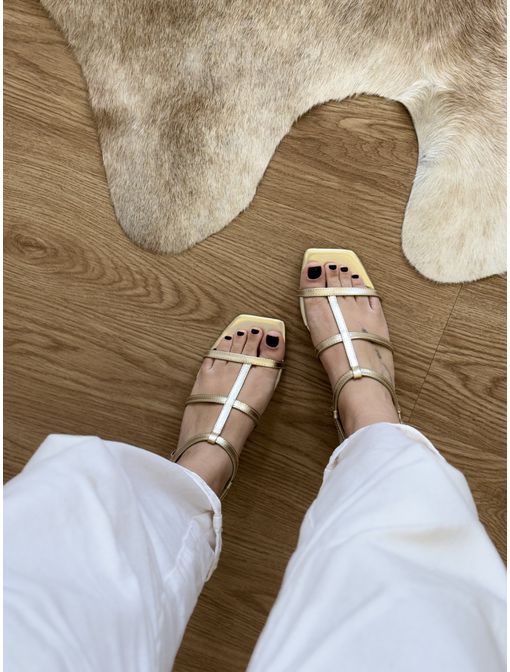 Sandália Nanda Dourada - 60747 - CB SHOES